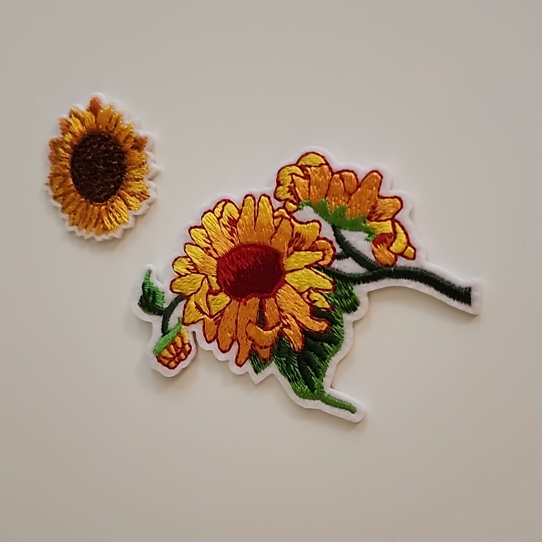 Sunflower Iron On Patch Bundle